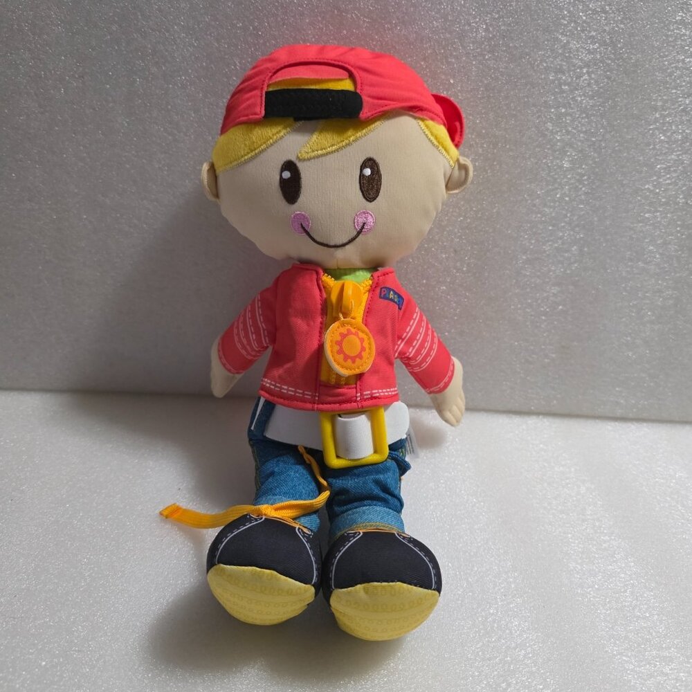Playskool Dressy Kids Boy Doll Blonde Teaching Activity Plush Toy 14" F4673